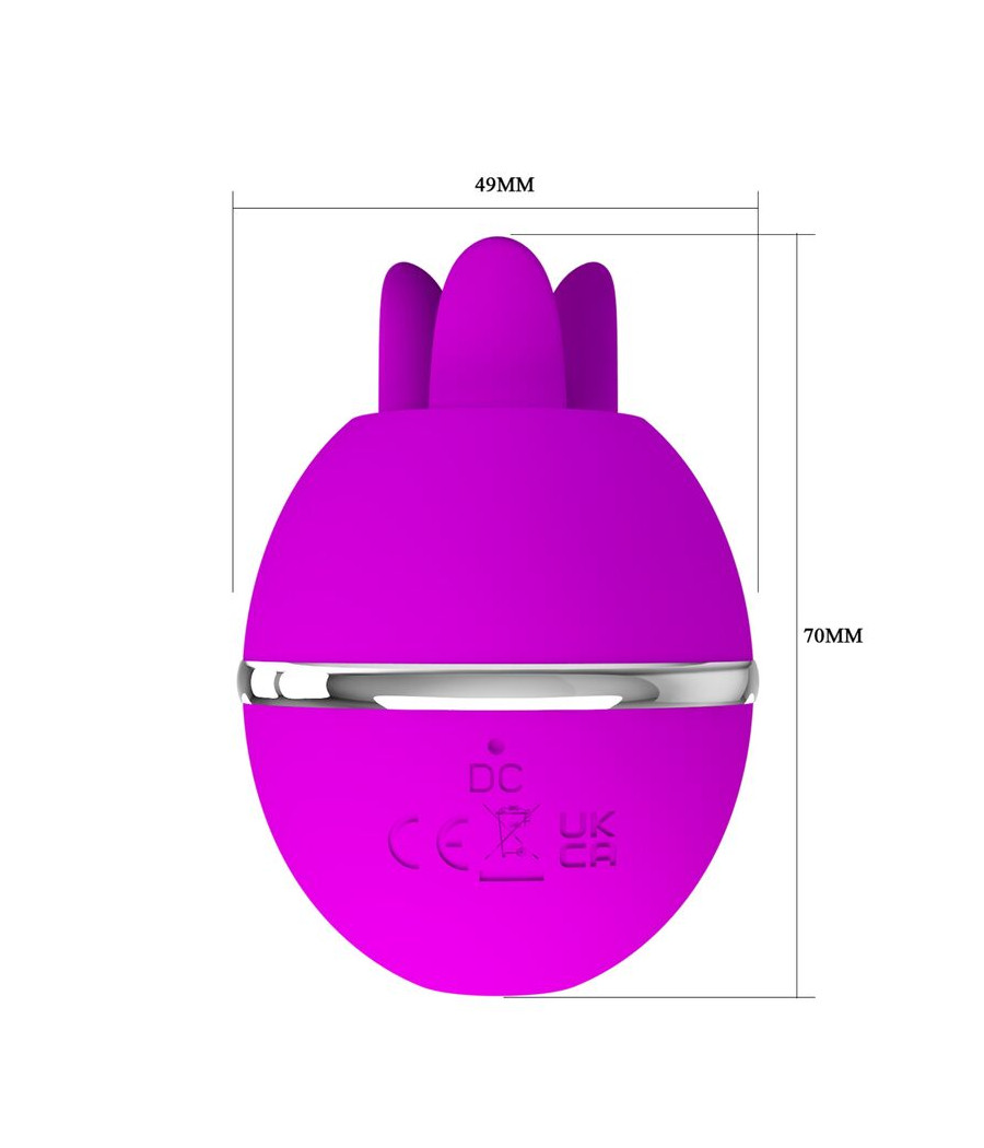 PRETTY LOVE - GEMINI BALL PURPLE ROUND SILICONE VIBRATOR