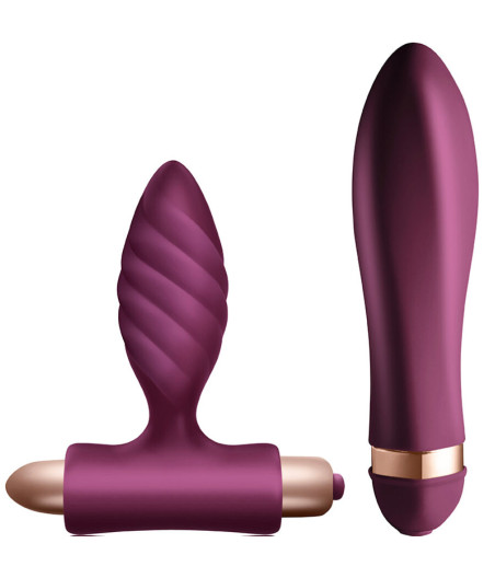 CLIMAXIMUM - DESIRE KIT VIBRADOR + PLUG ANAL TRENZADO