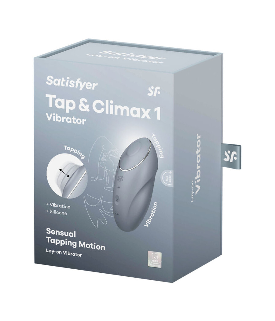 SATISFYER - TAP & CLIMAX 1 VIBRATORE LAY-ON GRIGIO