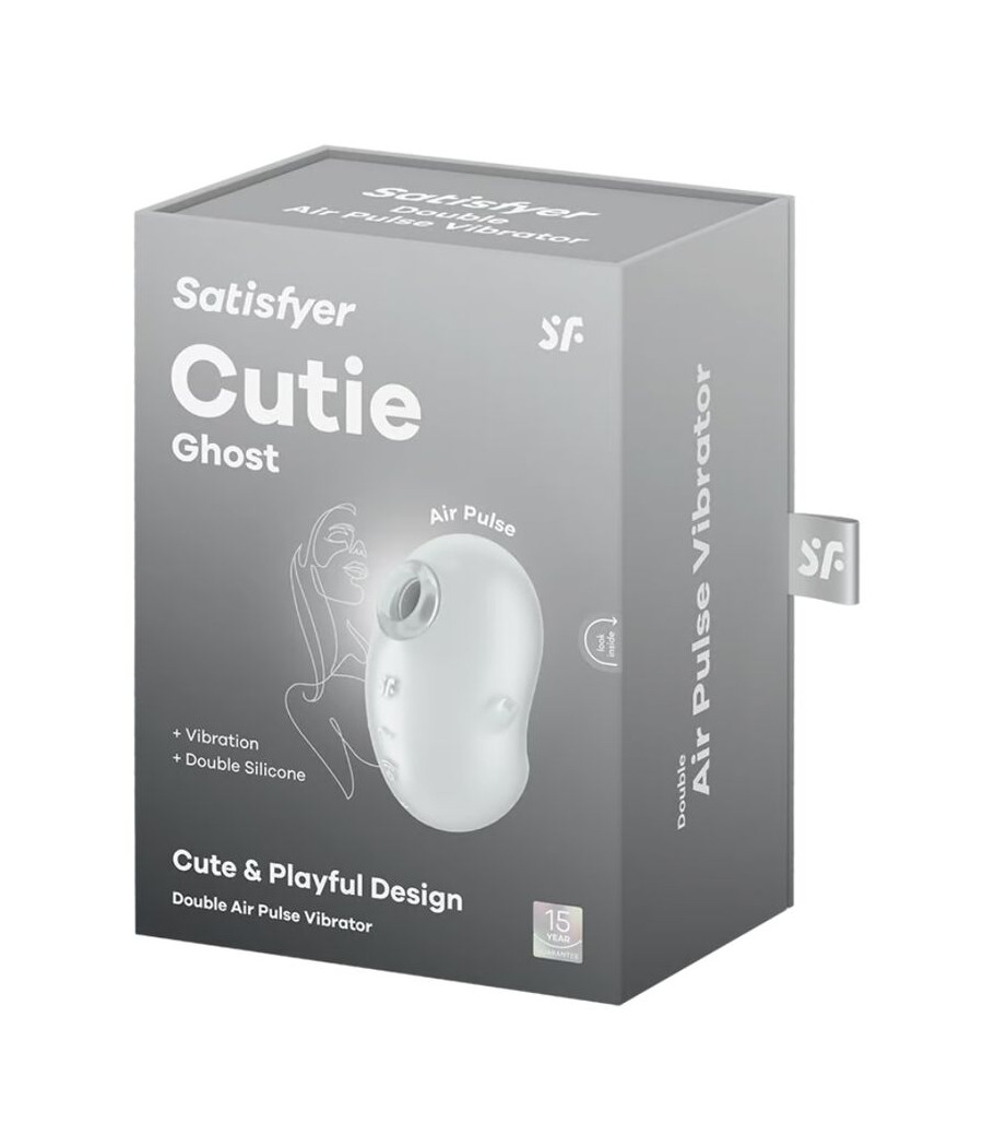 SATISFYER - CUTIE GHOST VIBRATEUR  POSER BLANC