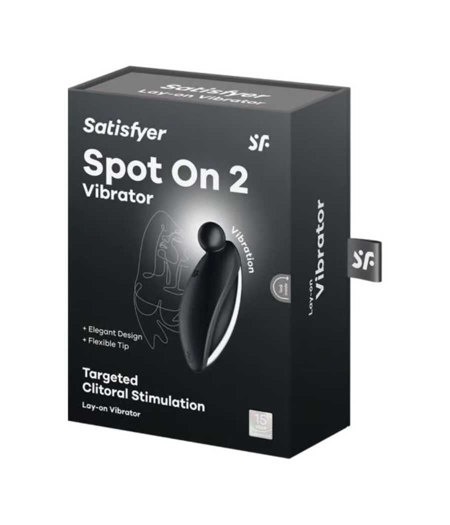 SATISFYER - SPOT ON 2 VIBRADOR LAY-ON NEGRO