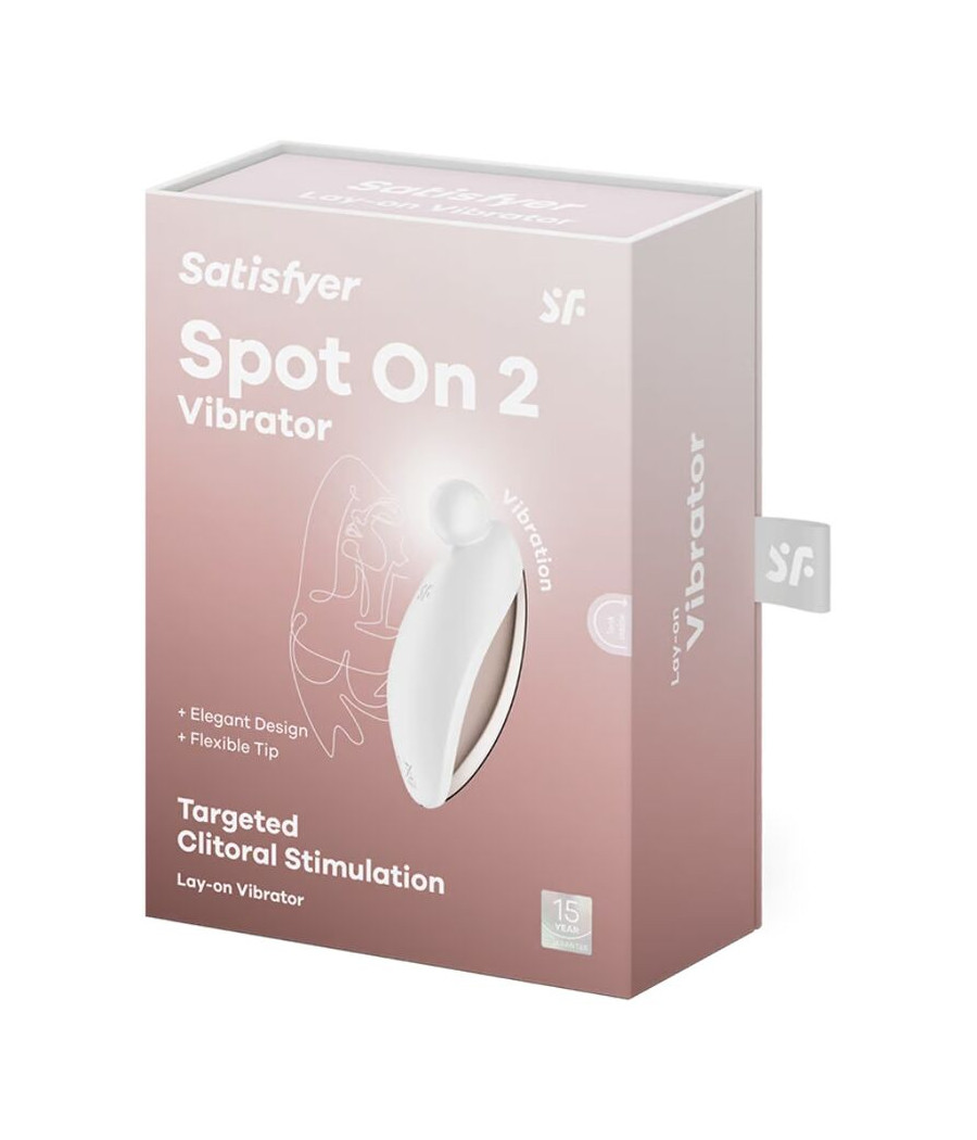SATISFYER - SPOT ON 2 VIBRATEUR LAY-ON BLANC