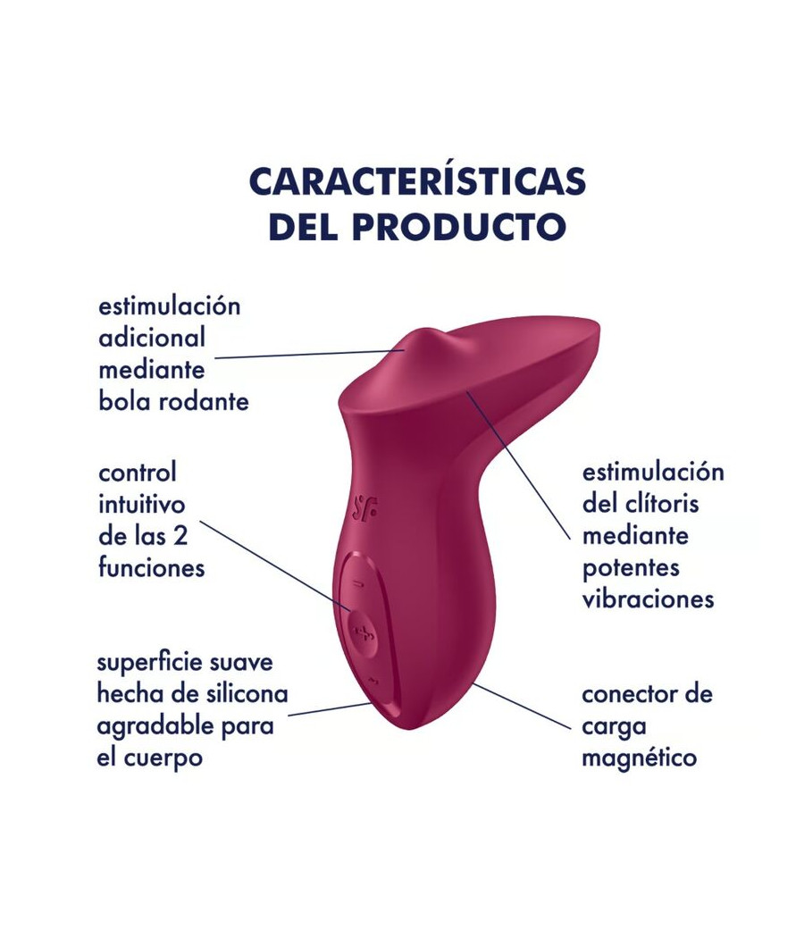 SATISFYER - VIBRADOR EXCITERRR LAY-ON CLITÓRIS FÚCSIA