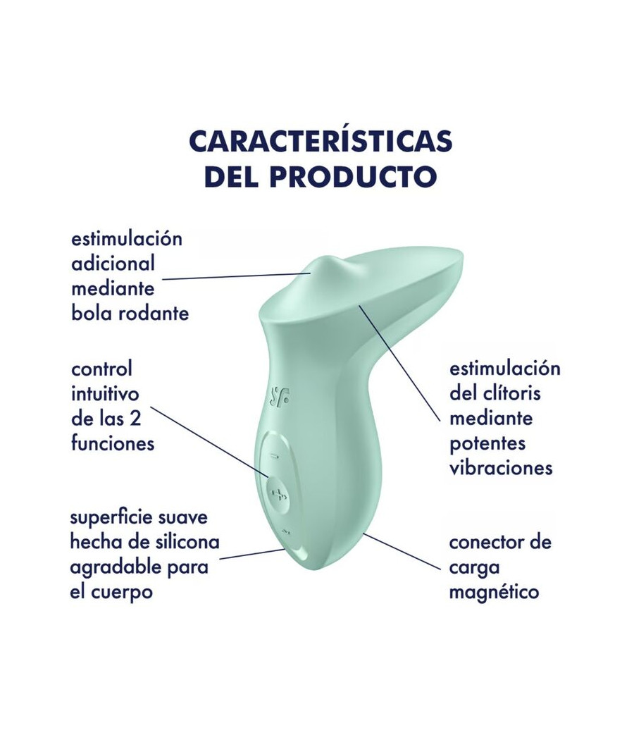 SATISFYER - VIBRATORE EXCITERRR DA APPOGGIO CLITORIDE MENTA