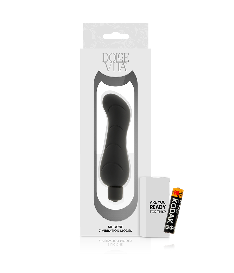 DOLCE VITA - G-SPOT VIBRADOR SILICONA NEGRO