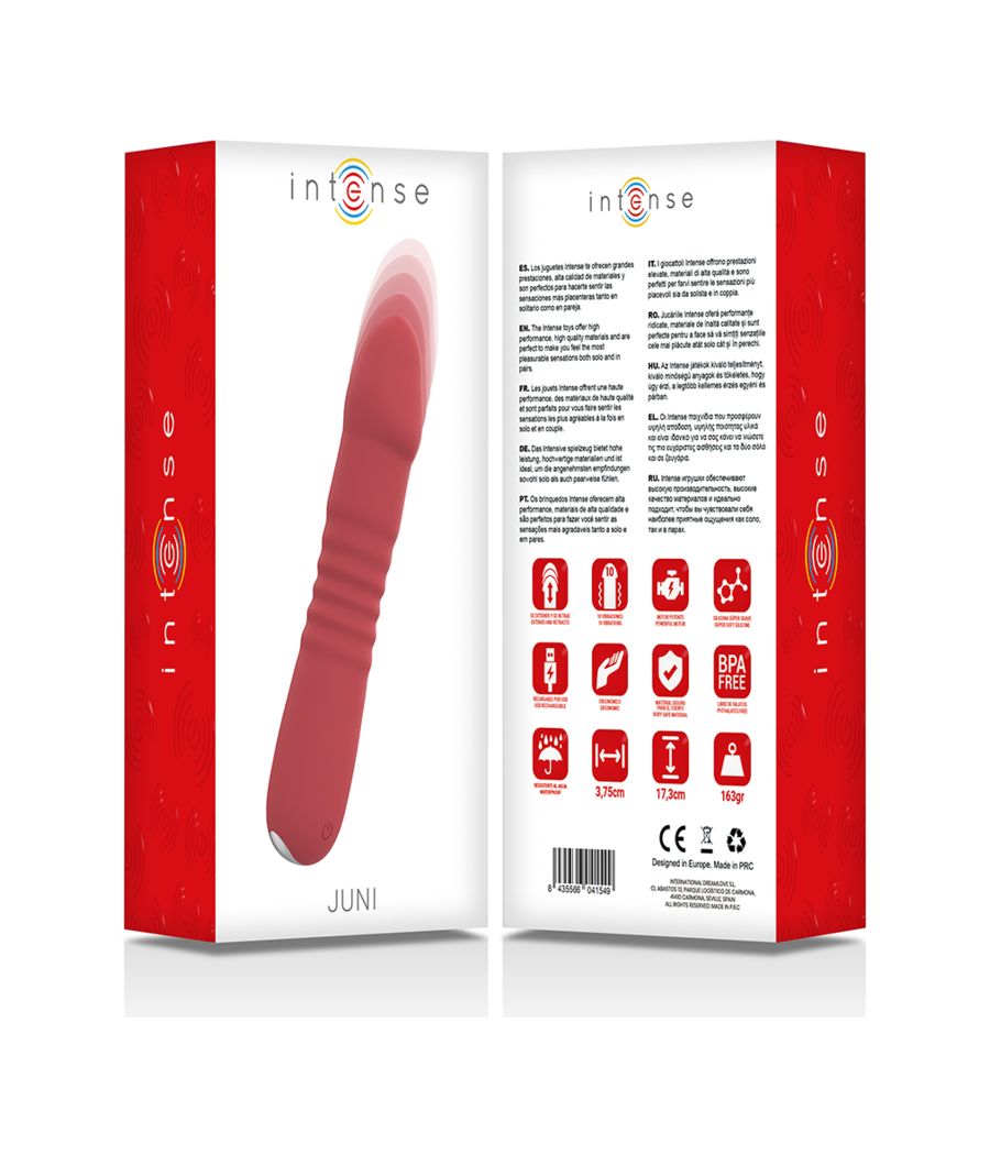 INTENSE - JUNI UP & DOWN 10 VIBRACIONES ROJO