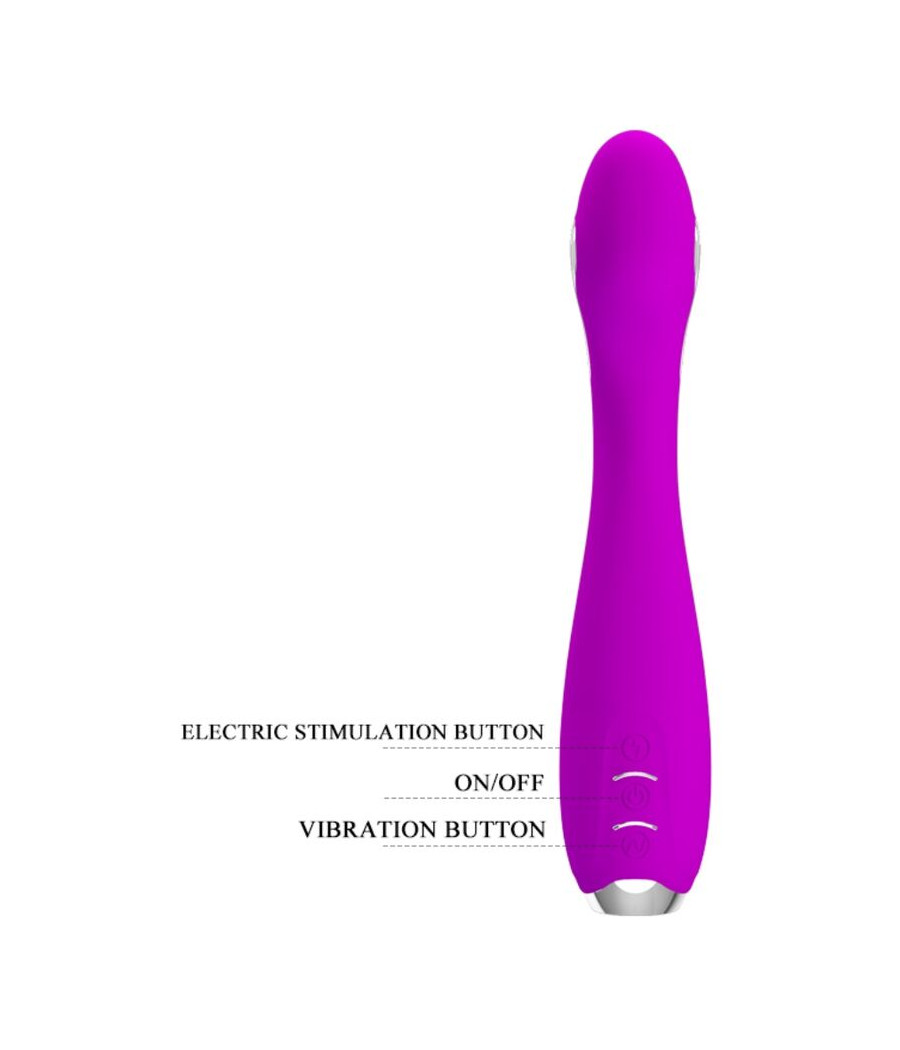 PRETTY LOVE - HECTOR VIBRADOR ELECTROSHOCK RECARGABLE & IMPERMEABLE MORADO