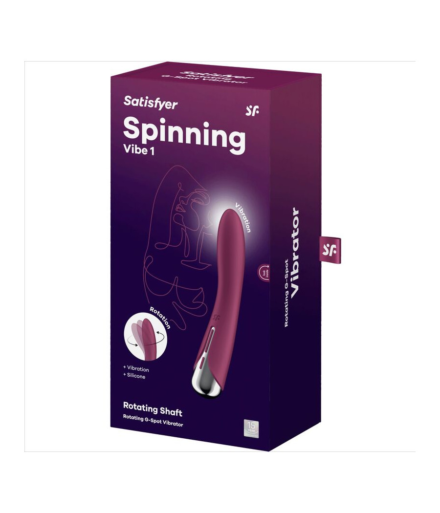 SATISFYER - SPINNING VIBE 1 G-SPOT ROTATOR VIBRATOR RED