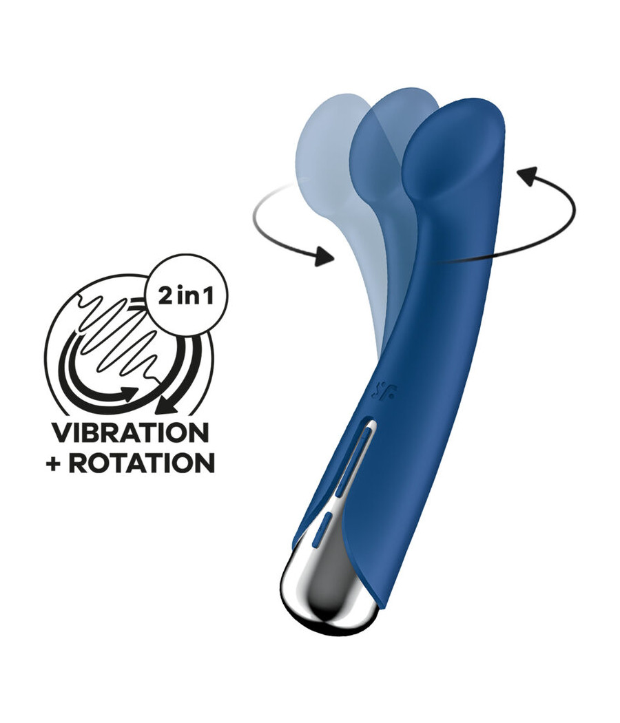 SATISFYER - SPINNING G-SPORT 1 VIBRATORE ROTATORE BLU