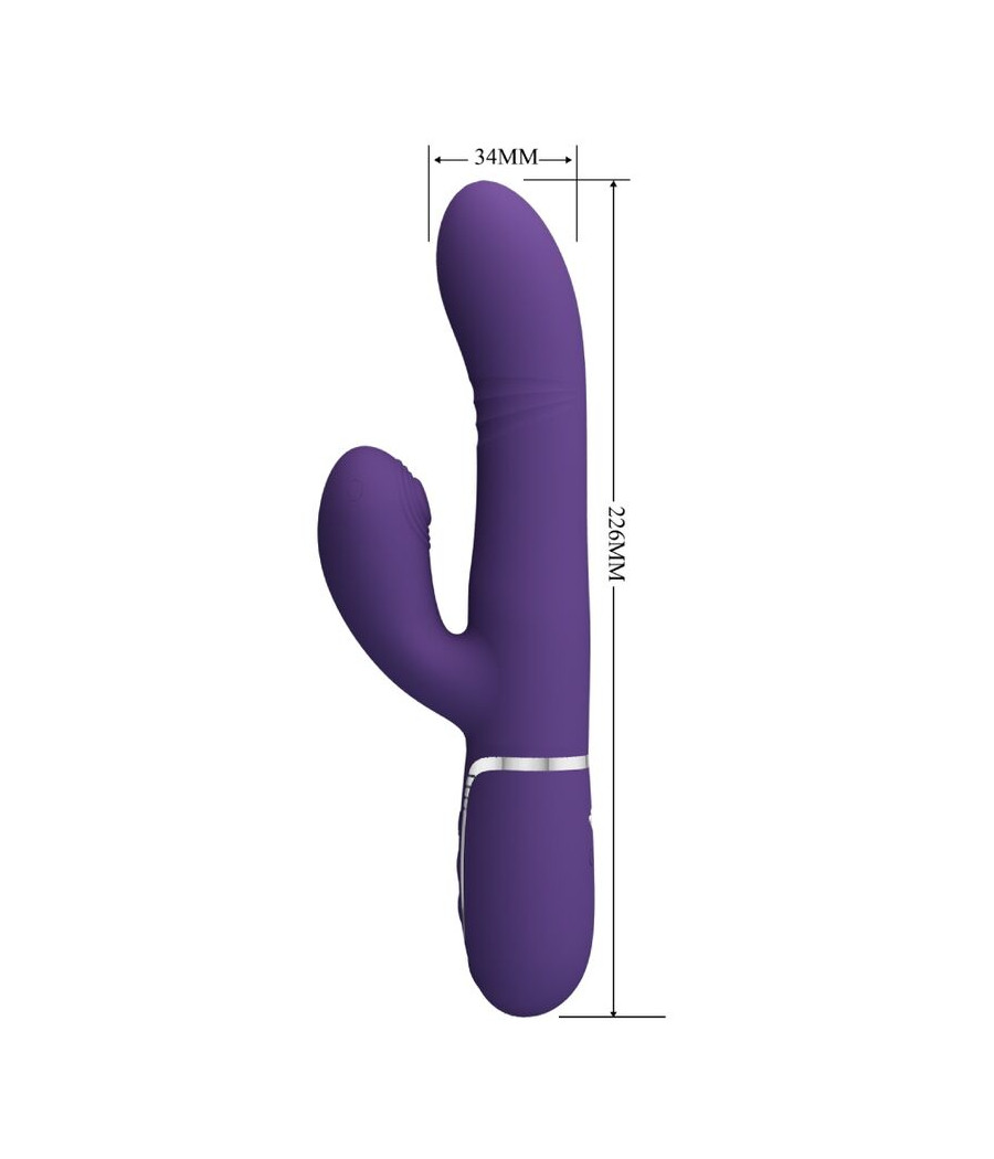 PRETTY LOVE - VIBRATORE MULTIFUNZIONE G-SPOT VIOLA