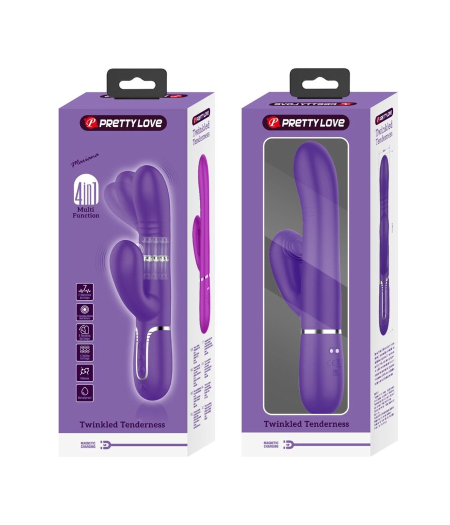PRETTY LOVE - VIBRATEUR MULTIFONCTION G-SPOT VIOLET