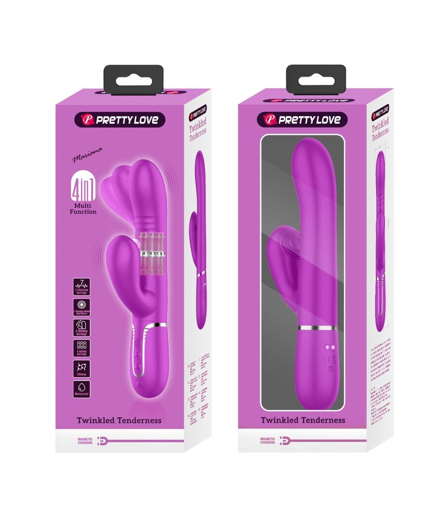 PRETTY LOVE - VIBRATEUR MULTIFONCTION G-SPOT FUCHSIA