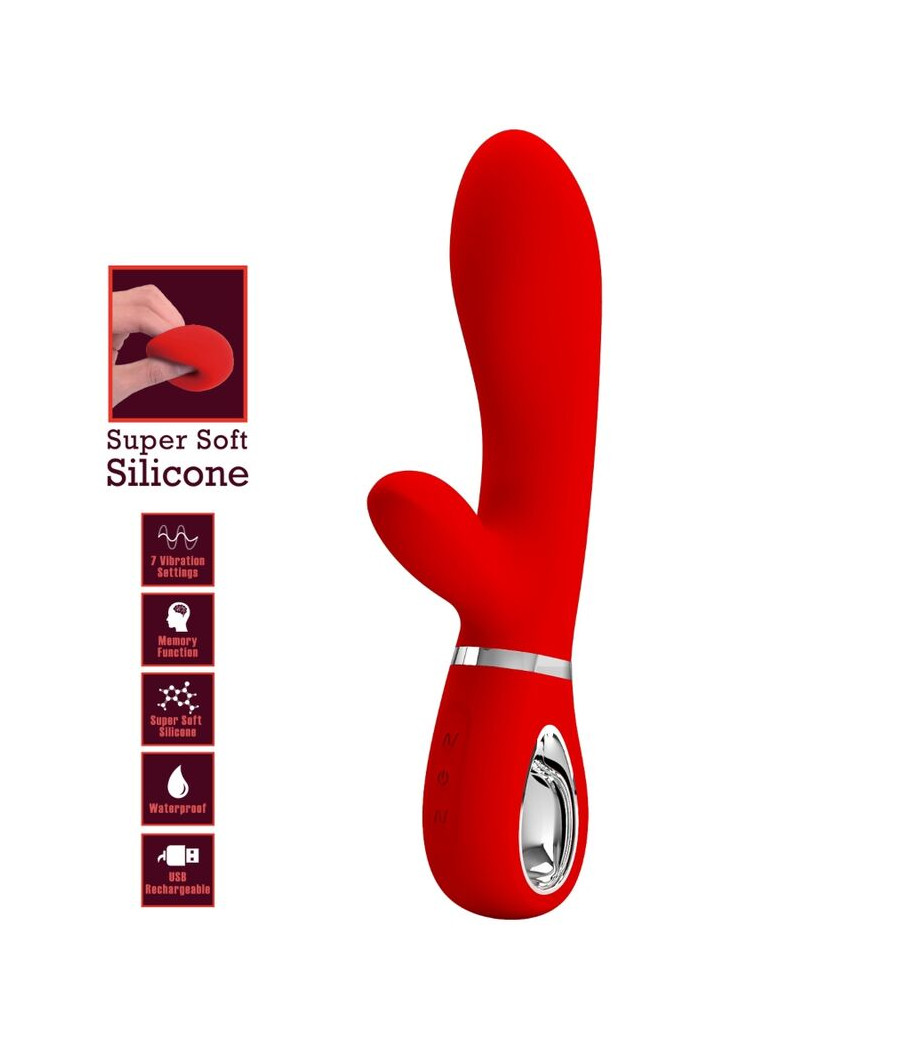 PRETTY LOVE - VIBRADOR MULTIFUNO G-SPOT THOMAS VERMELHO