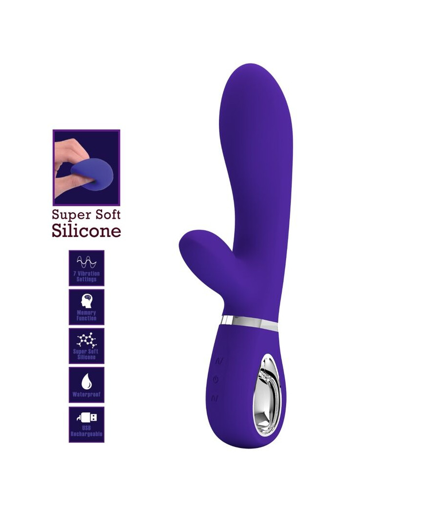 PRETTY LOVE - THOMAS VIBRADOR PUNTO G MULTIFUNCIÓN VIOLETA