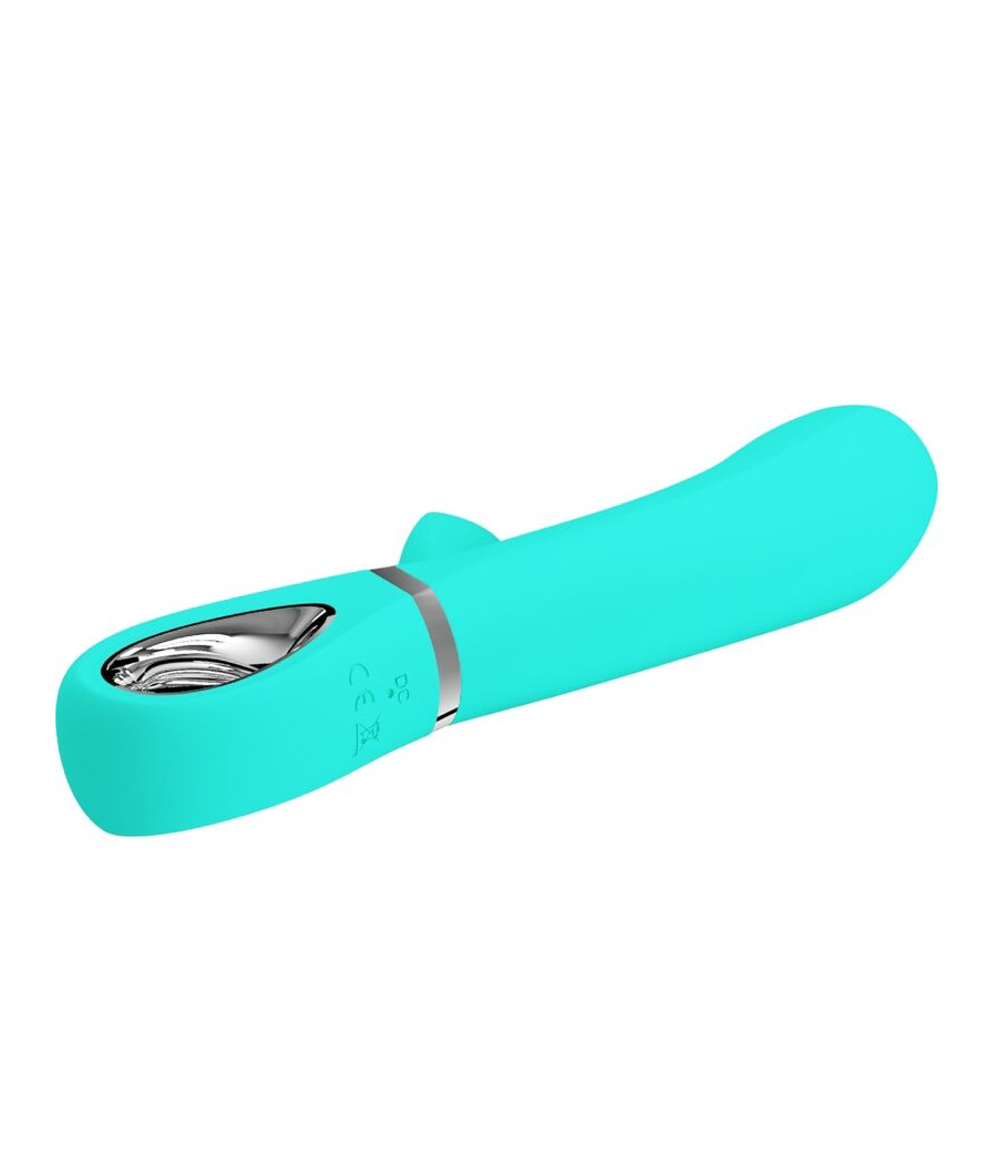 PRETTY LOVE - VIBRATEUR MULTIFONCTION G-SPOT THOMAS VERT AQUA