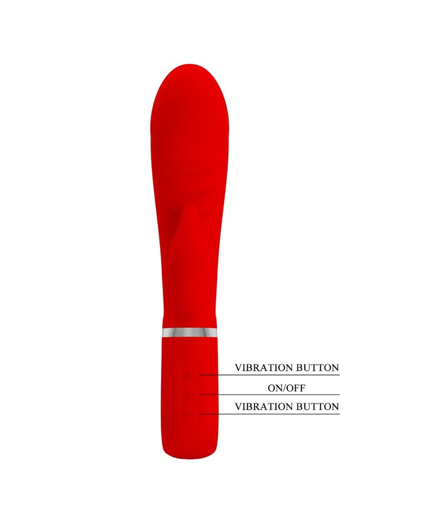 PRETTY LOVE - PRESCOTT MULTIFUNKTIONS-G-SPOT-VIBRATOR ROT