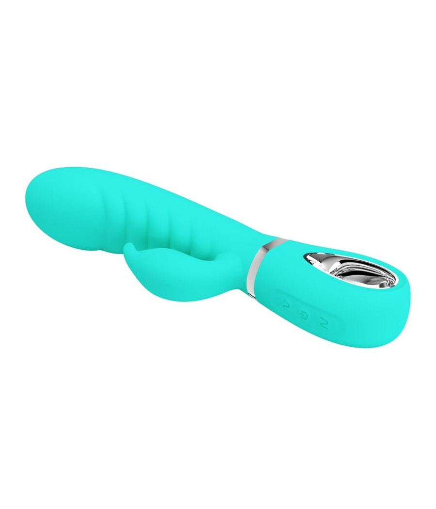 PRETTY LOVE - VIBRATEUR MULTIFONCTION G-SPOT PRESCOTT VERT AQUA