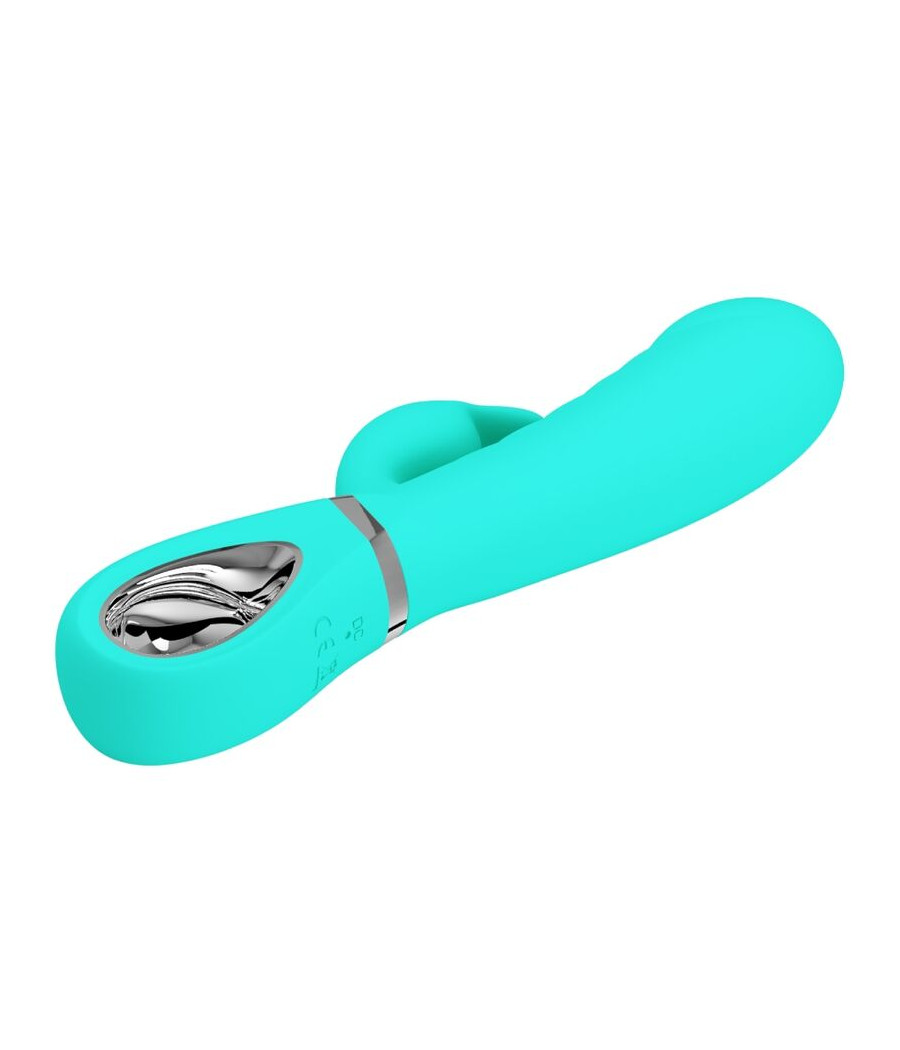 PRETTY LOVE - VIBRADOR PRESCOTT MULTIFUNÕES G-SPOT AQUA VERDE