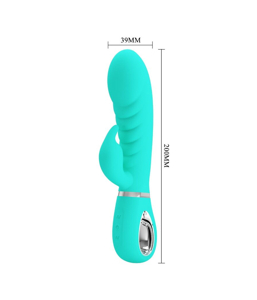 PRETTY LOVE - PRESCOTT MULTIFUNCTION G-SPOT VIBRATOR AQUA GREEN