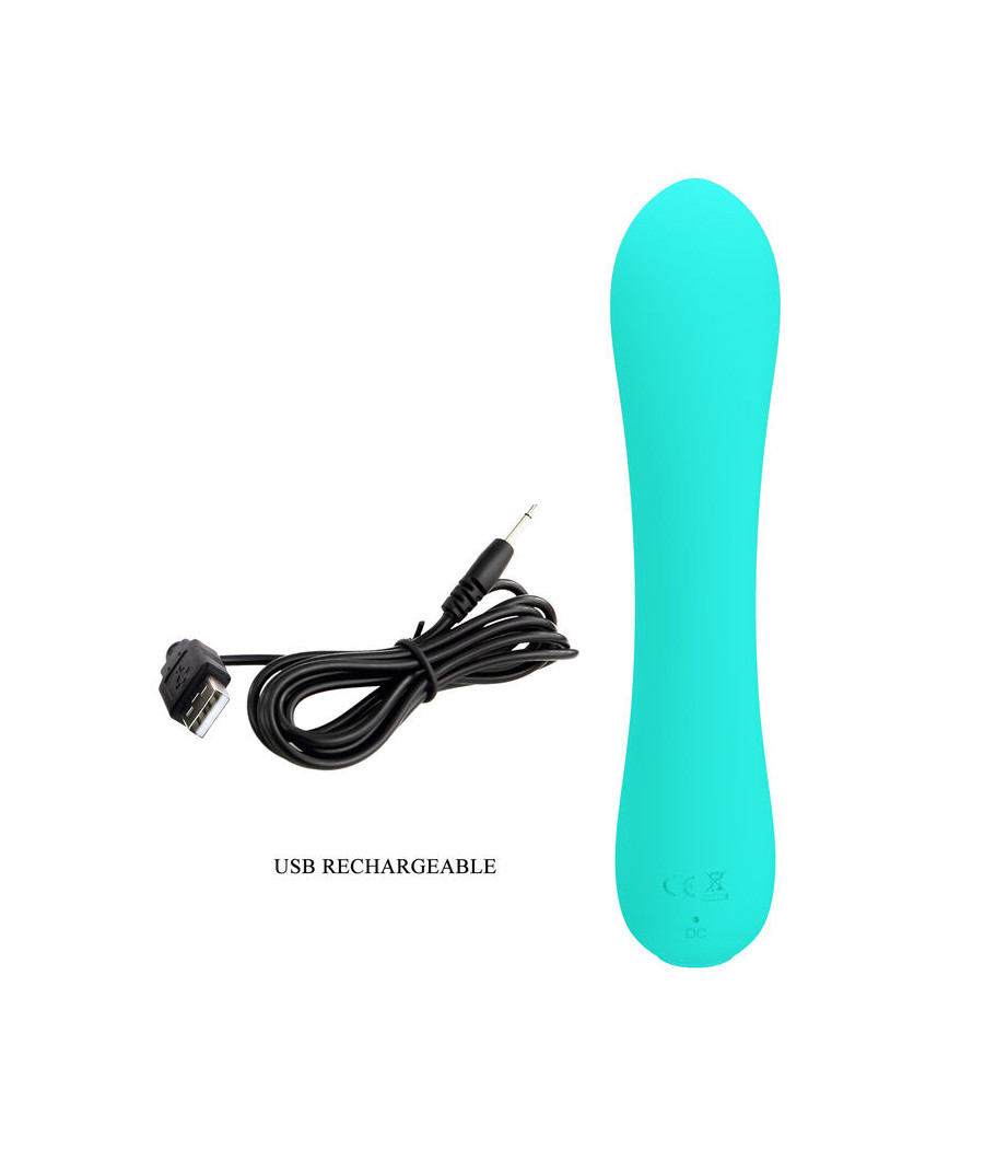 PRETTY LOVE - VIBRATEUR RECHARGEABLE PRESCOTT VERT AQUA