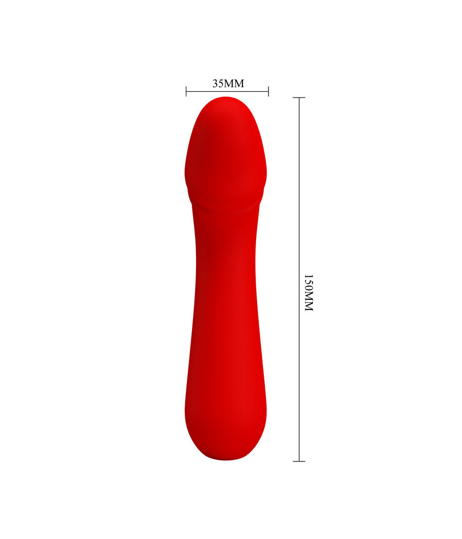 PRETTY LOVE - VIBRADOR RECARREGVEL CETUS VERMELHO