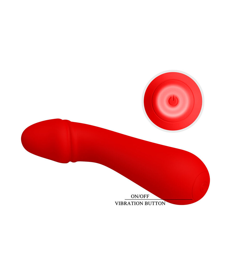 PRETTY LOVE - CETUS RECHARGEABLE VIBRATOR RED