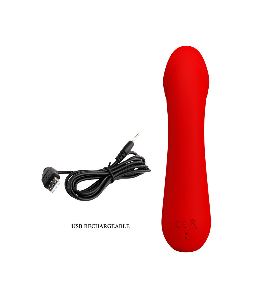 PRETTY LOVE - CETUS WIEDERAUFLADBARER VIBRATOR ROT