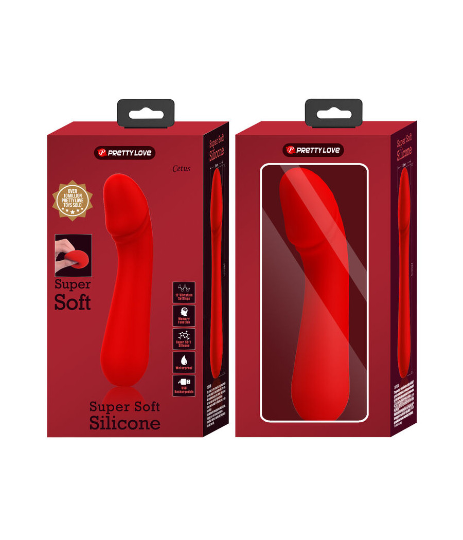 PRETTY LOVE - CETUS WIEDERAUFLADBARER VIBRATOR ROT