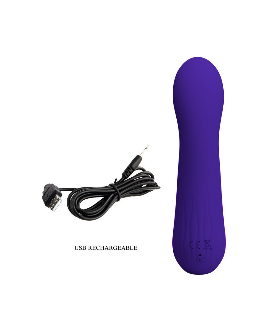 PRETTY LOVE - VIBRADOR RECARREGVEL FAUN ROXO