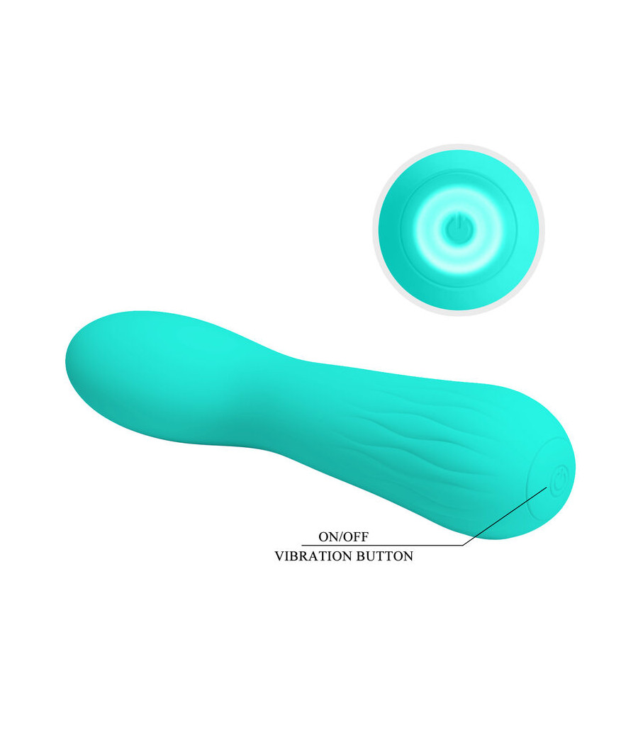 PRETTY LOVE - VIBRATORE RICARICABILE FAUN VERDE ACQUA