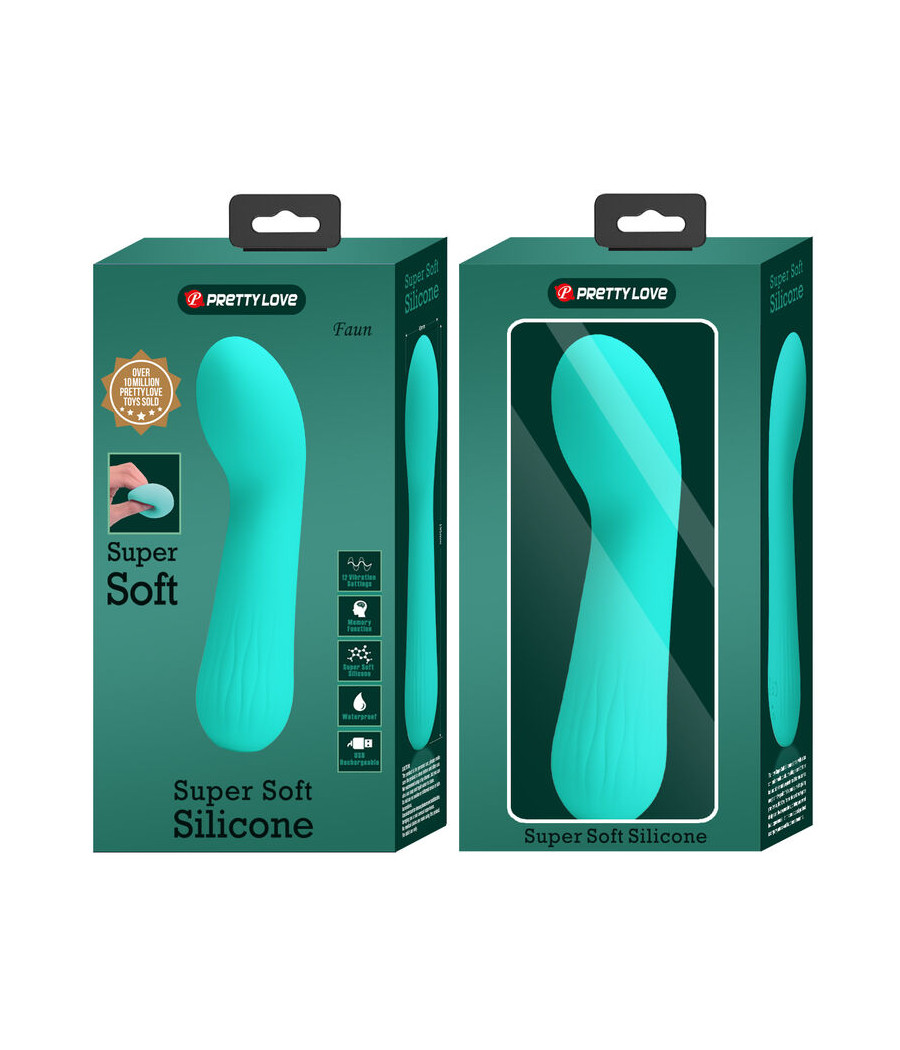 PRETTY LOVE - VIBRADOR RECARREGVEL FAUN AQUA VERDE