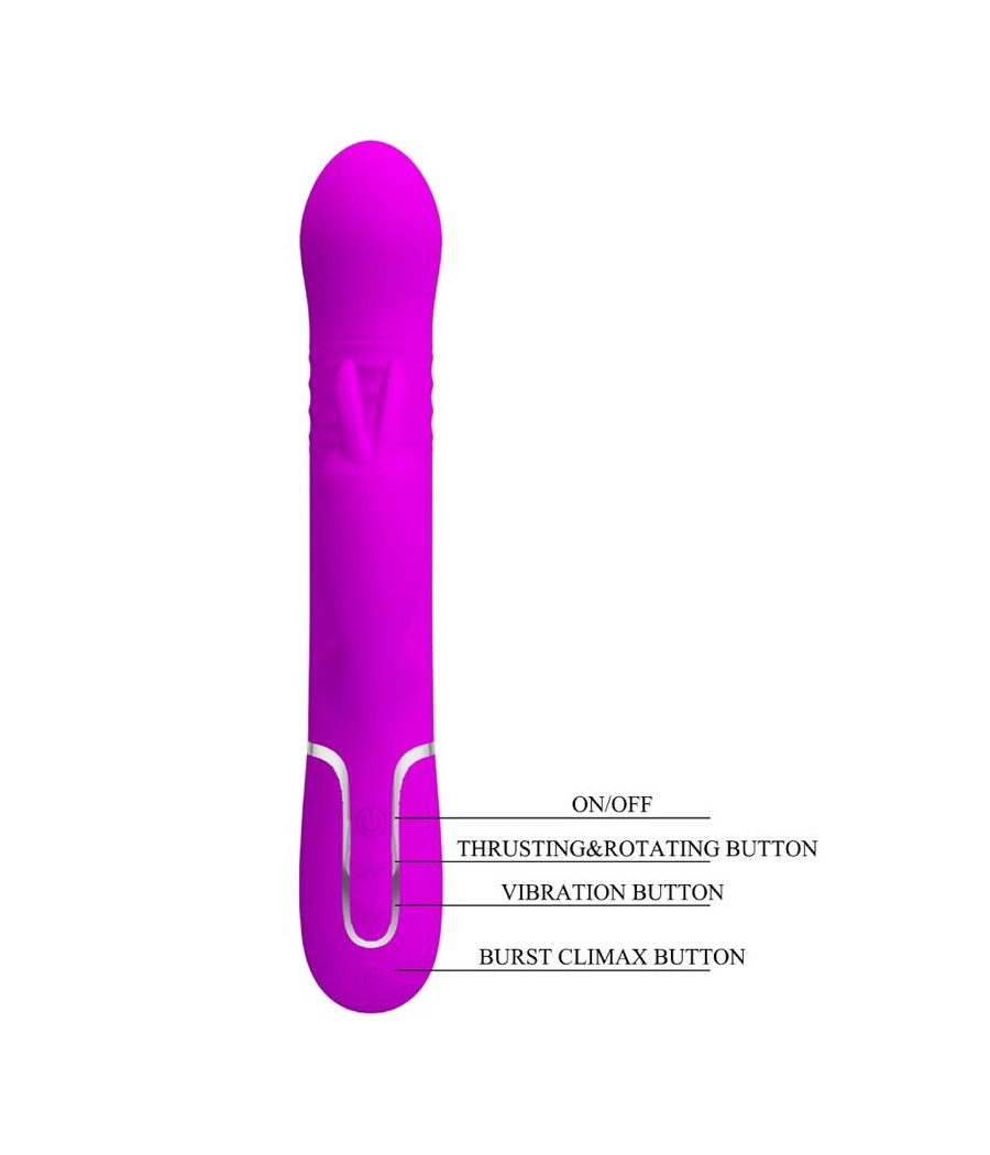 PRETTY LOVE - COALE RABBIT VIBRATOR PERLEN VIOLET