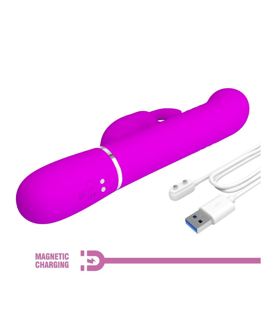 PRETTY LOVE - VIBRADOR COALE RABBIT PERLAS VIOLETA
