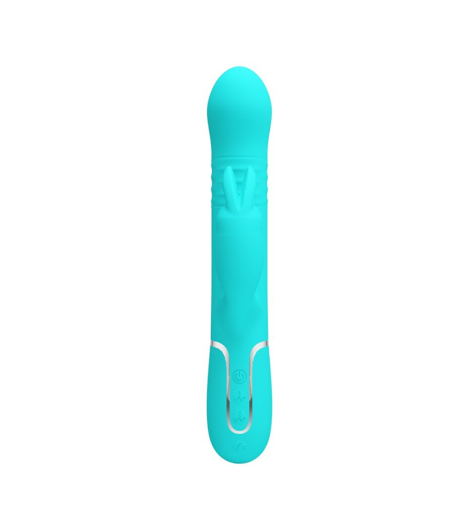 PRETTY LOVE - PERLE VIBRATORE COALE RABBIT VERDE ACQUA