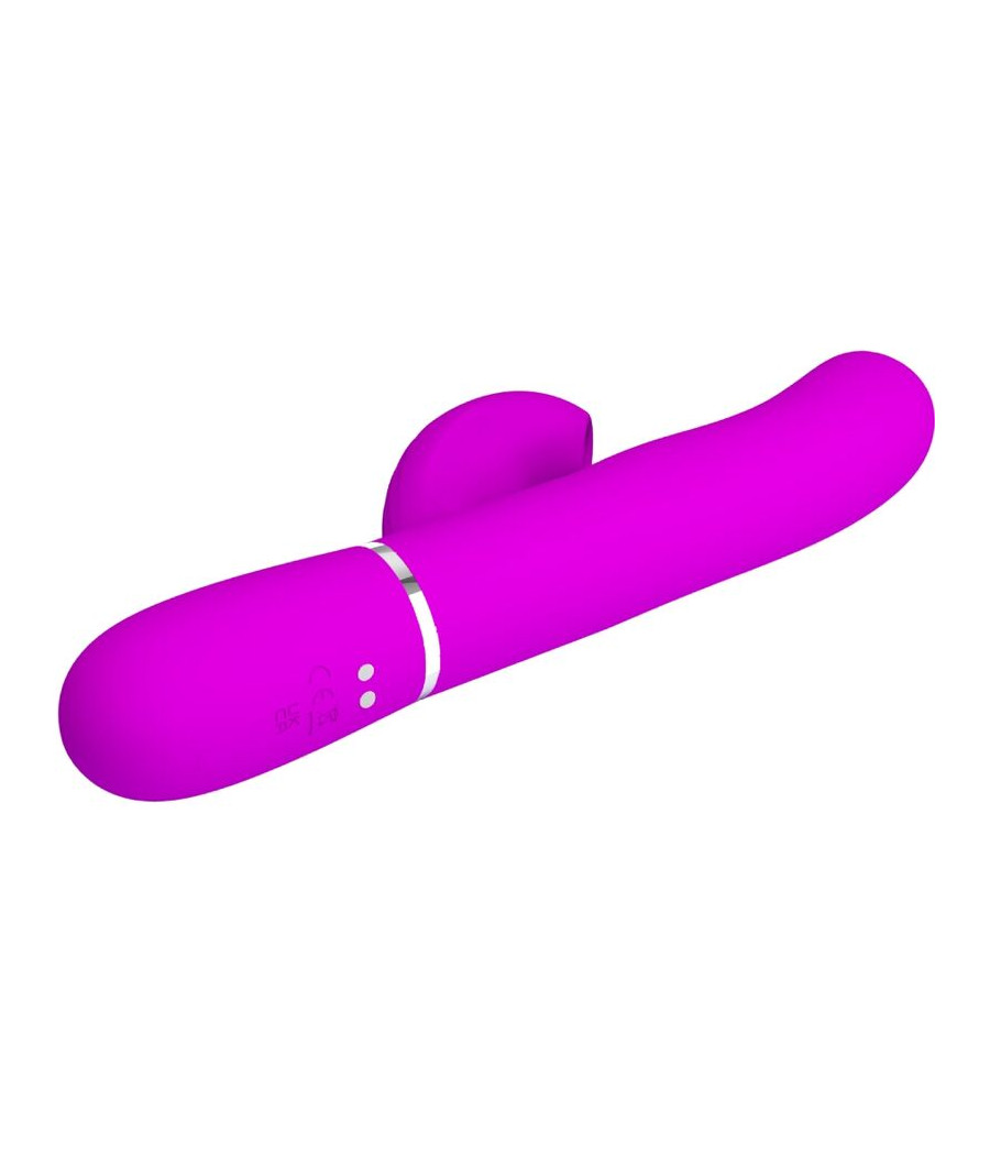 PRETTY LOVE - VIBRATORE MULTIFUNZIONE PERLITA 3 IN 1 G-SPOT VIOLA