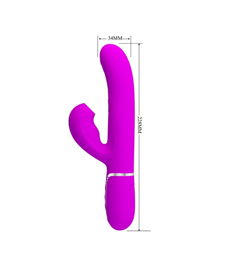 PRETTY LOVE - PERLITA MULTIFUNO 3 EM 1 VIBRADOR G-SPOT VIOLETA