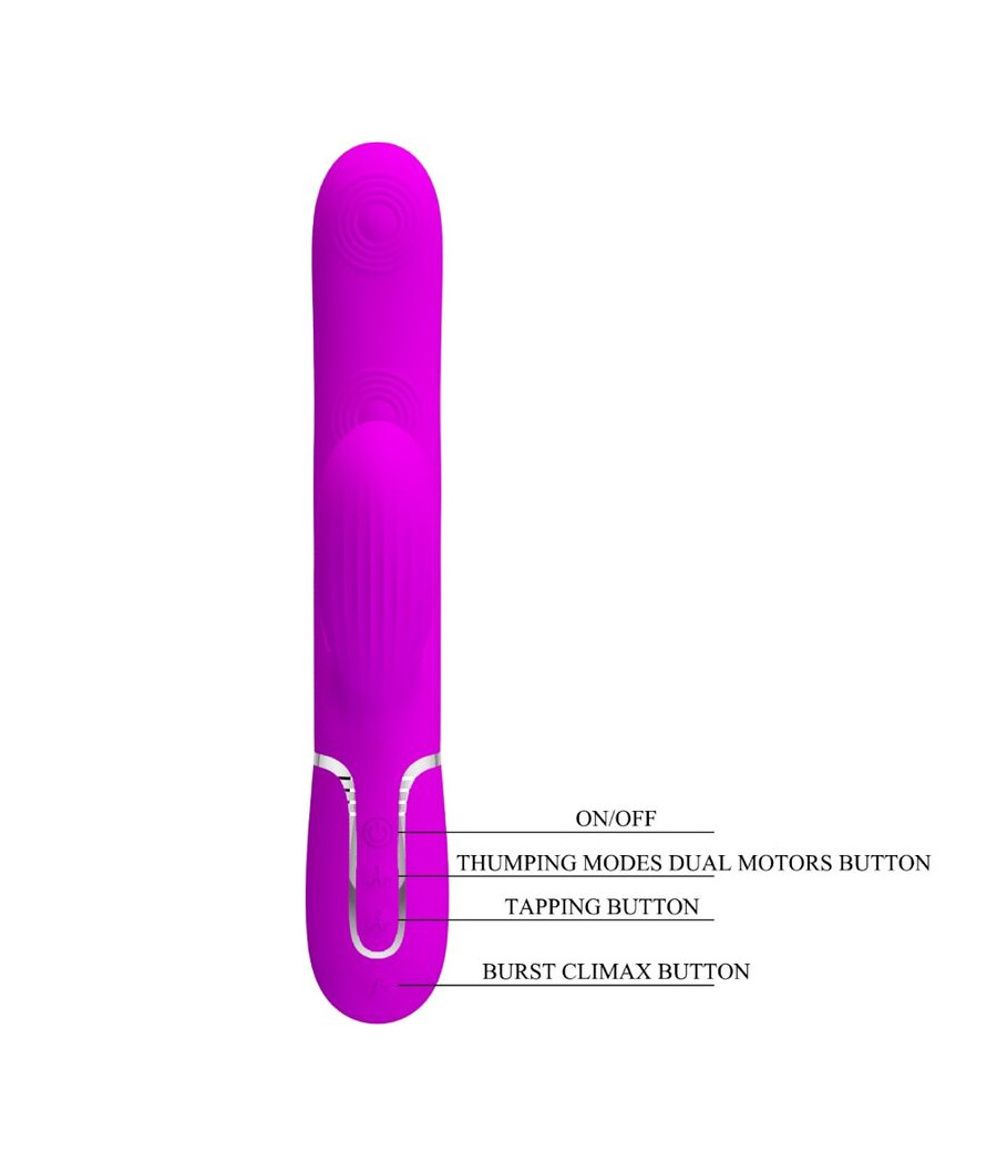 PRETTY LOVE - PERLITA MULTIFUNCTION 3 IN 1 G-SPOT VIBRATOR VIOLET