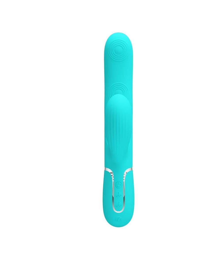 PRETTY LOVE - PERLITA MULTIFUNCTION 3 IN 1 G-SPOT VIBRATOR AQUA GREEN