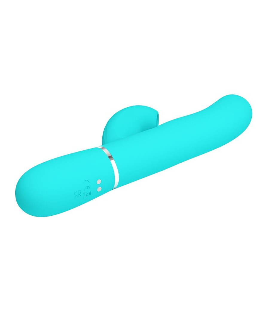 PRETTY LOVE - PERLITA MULTIFUNCTION 3 IN 1 G-SPOT VIBRATOR AQUA GREEN