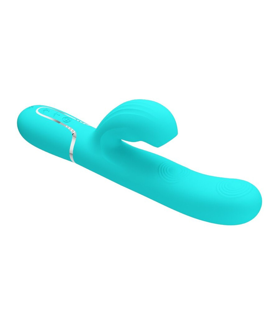 PRETTY LOVE - PERLITA MULTIFUNCTION 3 IN 1 G-SPOT VIBRATOR AQUA GREEN