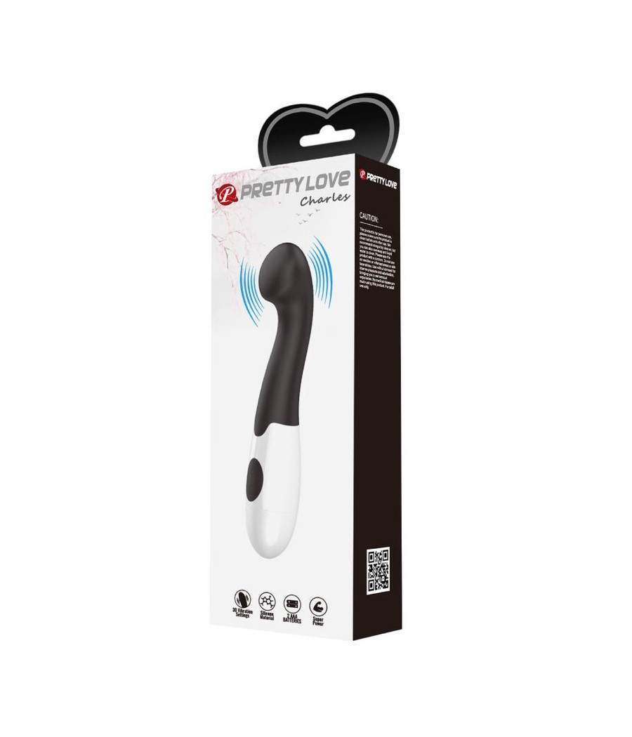 PRETTY LOVE - CHARLES VIBRADOR G-SPOT 30 MODOS PRETO