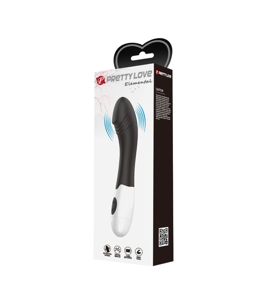 PRETTY LOVE - ELEMENTAL VIBRATEUR POINT G 30 MODES NOIR