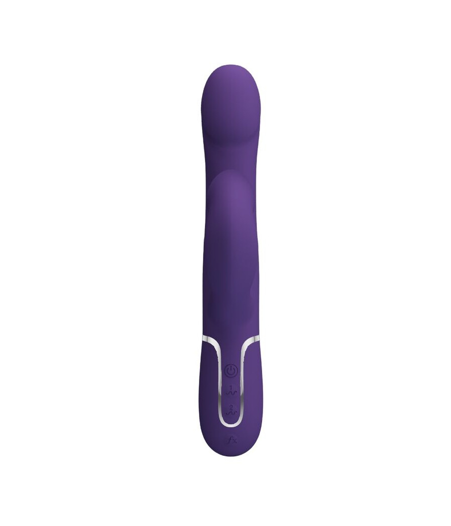 PRETTY LOVE - ZALIN VIBRADOR DE COELHO PÉROLAS 4 EM 1 ROXO