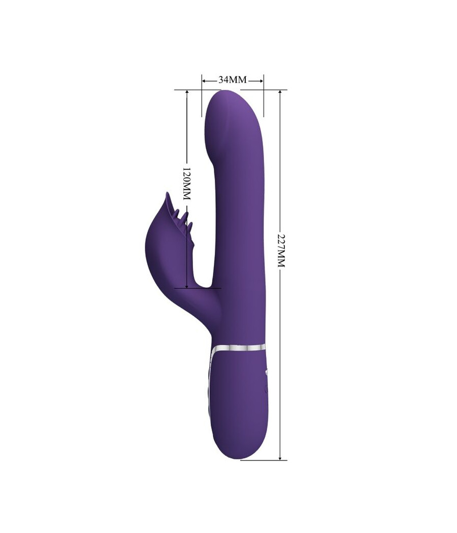 PRETTY LOVE - ZALIN PERLE VIBRATORE CONIGLIO 4 EN 1 VIOLA