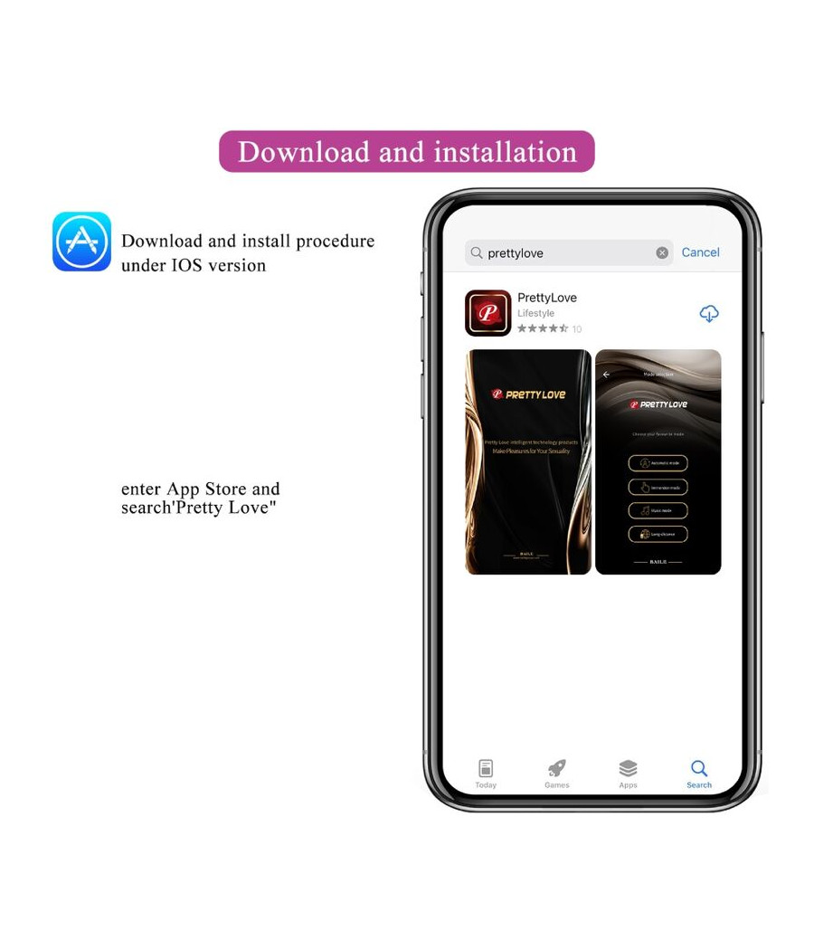 PRETTY LOVE - HECTOR VIBRATORE ELETTROSHOCK APP GRATUITA VIOLA