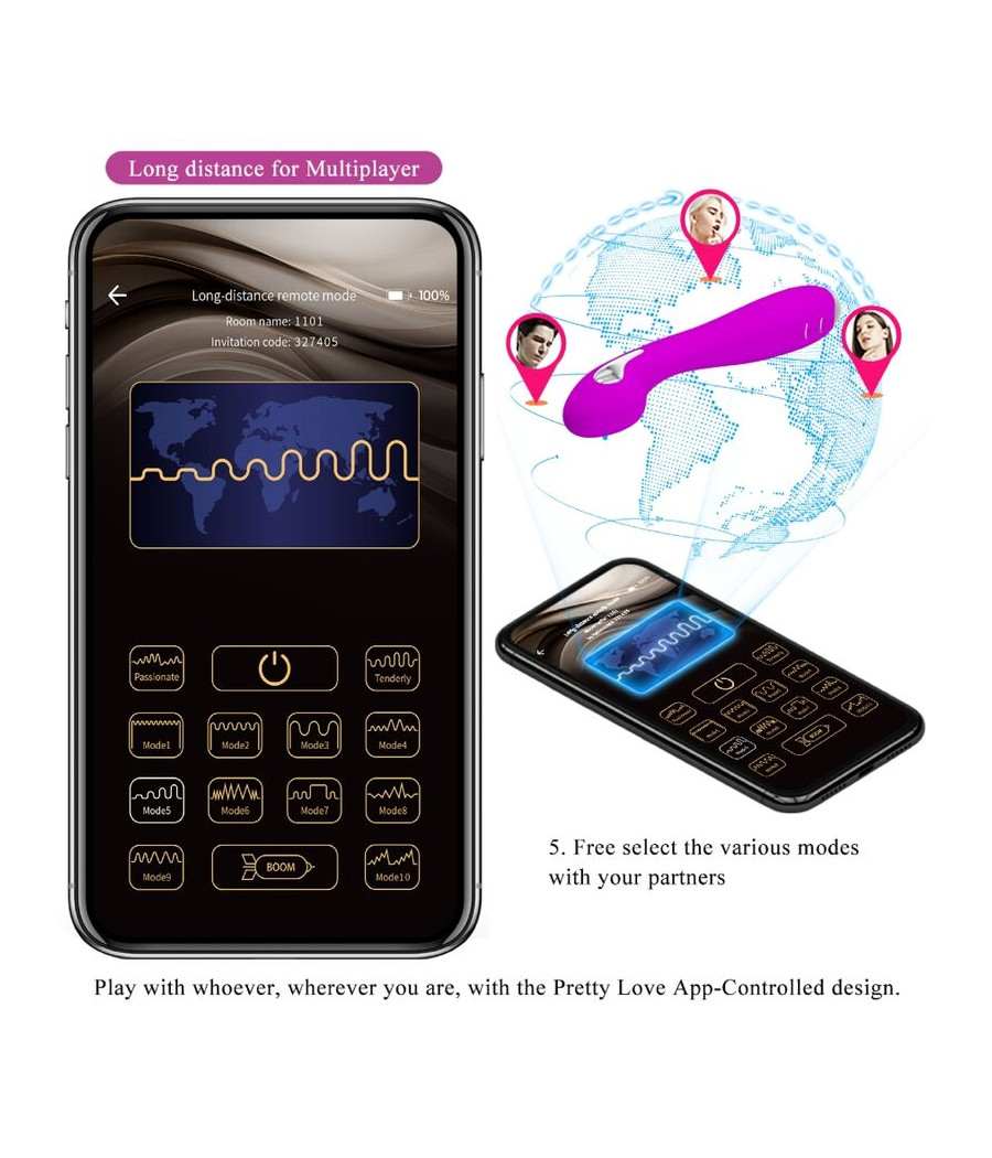 PRETTY LOVE - HECTOR ELECTROSHOCK VIBRADOR APLICATIVO GRATUITO VIOLETA