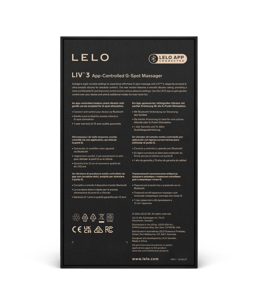 LELO - LIV™ 3 G-SPOT-STIMULATOR ROSA