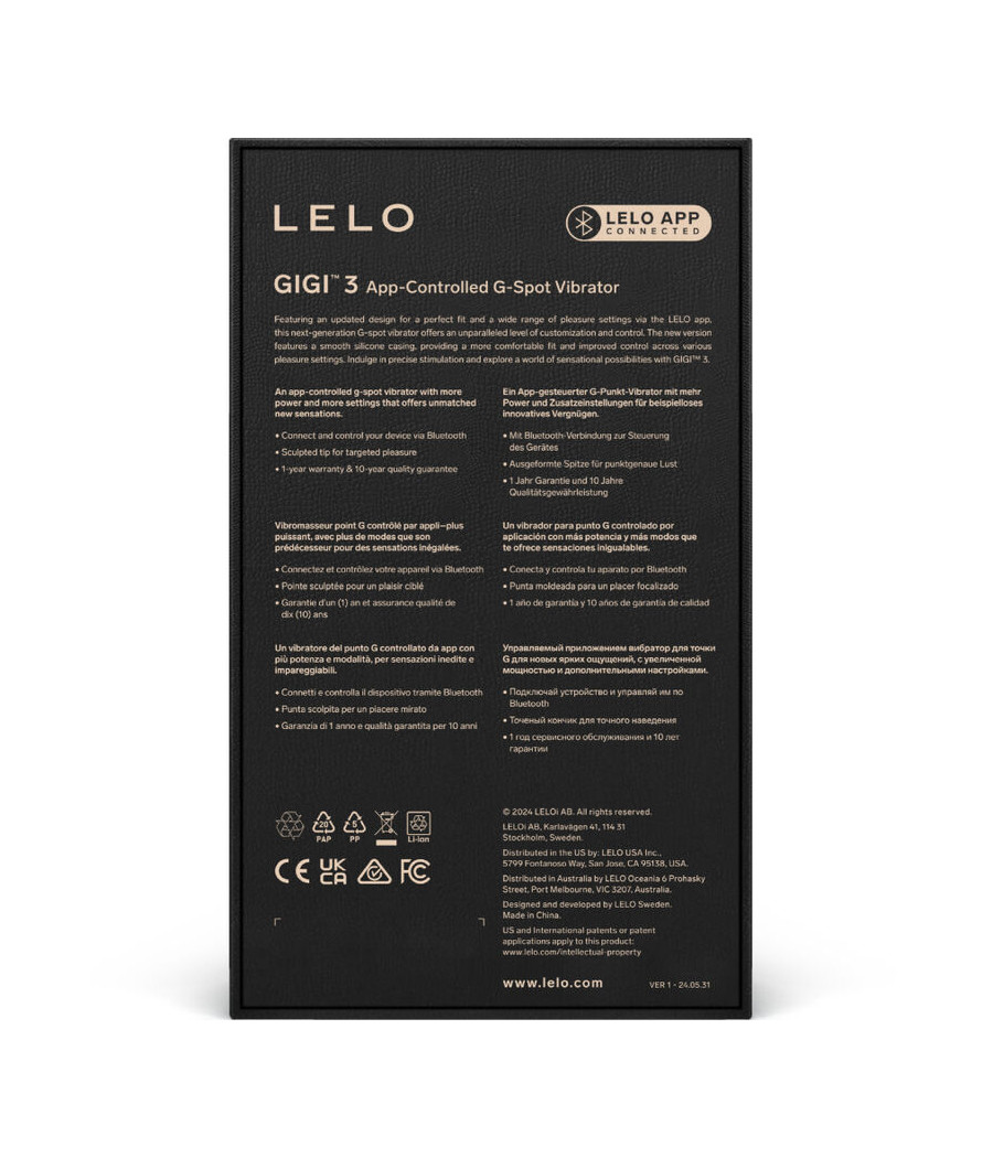 LELO - GIGI™ 3 G-SPOT VIBRATOR BLUE