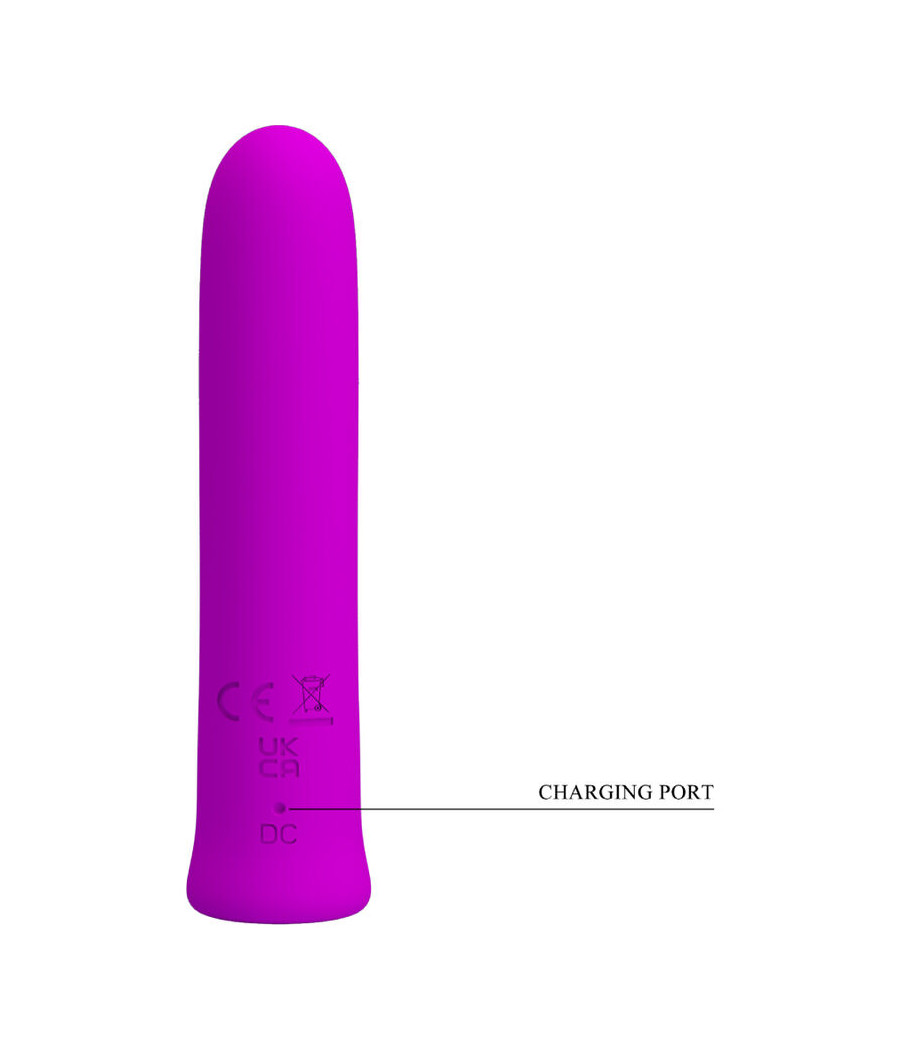 PRETTY LOVE - CURTIS MINI VIBRADOR SUPER POWER 12 VIBRACIONES SILICONA VIOLETA