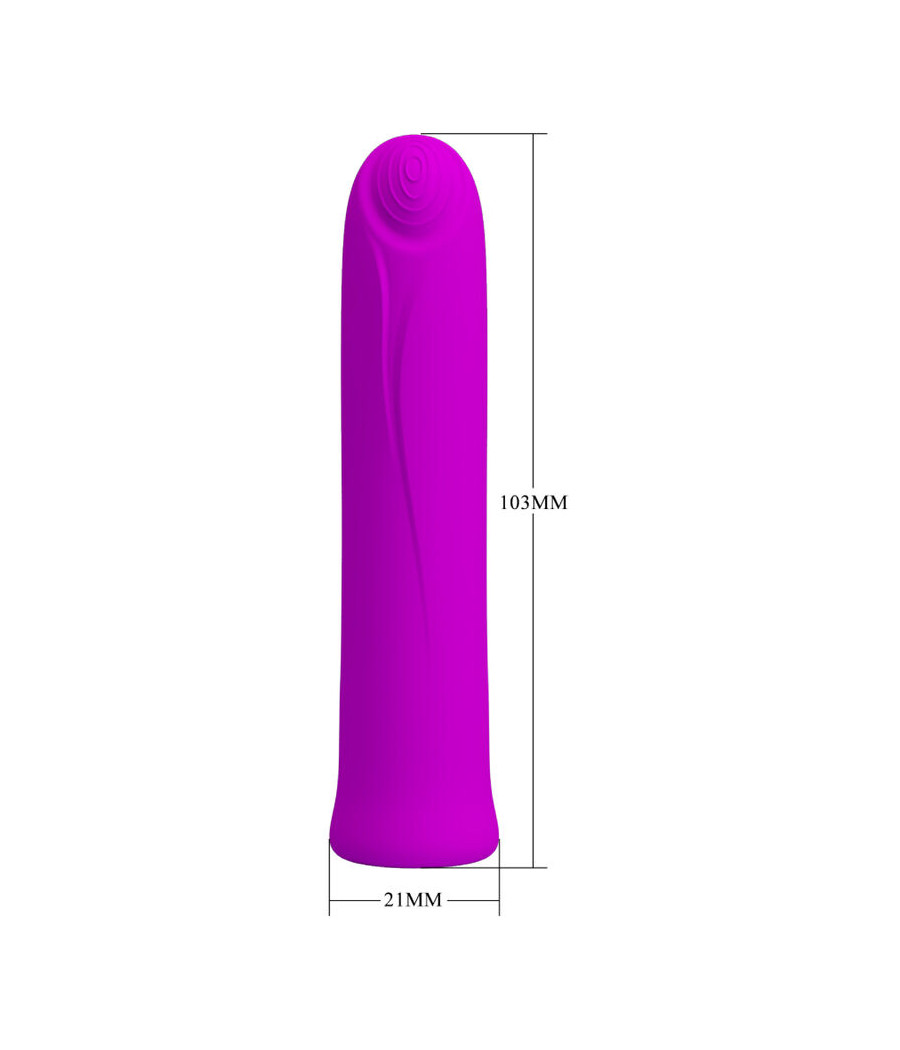 PRETTY LOVE - CURTIS MINI SUPER POWER VIBRATOR 12 VIOLET SILICONE VIBRATIONS